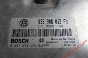 vw seat 1.9 БЛОК УПРАВЛЕНИЯ 0281010686 ,,, 038906012FN