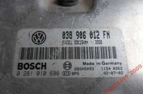 vw seat 1.9 БЛОК УПРАВЛЕНИЯ 0281010686  038906012FN