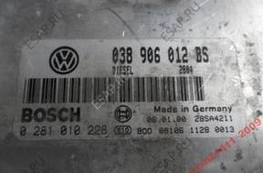 vw seat 1.9 tdi БЛОК УПРАВЛЕНИЯ 0281010228  038906012BS