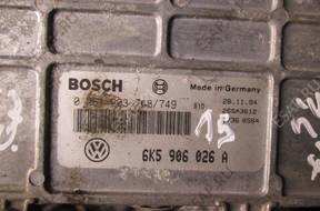 VW SEAT БЛОК УПРАВЛЕНИЯ 6K5906026A 0261203748