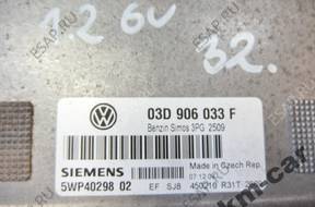 VW SEAT SKODA 1.2 6V БЛОК УПРАВЛЕНИЯ ДВИГАТЕЛЕМ 03D906033F