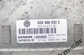 VW SEAT SKODA 1.2 БЛОК УПРАВЛЕНИЯ ДВИГАТЕЛЕМ 03D906032C