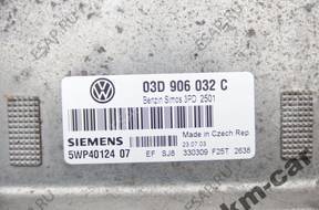 VW SEAT SKODA 1.2 БЛОК УПРАВЛЕНИЯ ДВИГАТЕЛЕМ 03D906032C