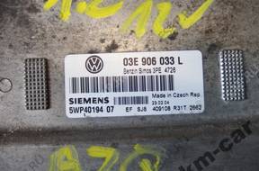 VW SEAT SKODA 1.2 БЛОК УПРАВЛЕНИЯ ДВИГАТЕЛЕМ 03E906033L