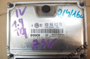 VW SEAT SKODA 1.9 TDI БЛОК УПРАВЛЕНИЯ ДВИГАТЕЛЕМ 038906012FB