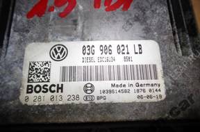 VW SEAT SKODA 1.9 TDI БЛОК УПРАВЛЕНИЯ ДВИГАТЕЛЕМ 03G906021LB