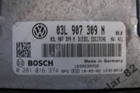 VW SEAT SKODA 2.0TDI БЛОК УПРАВЛЕНИЯ ДВИГАТЕЛЕМ 03L907309N