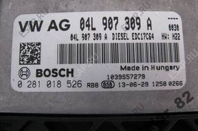 VW SEAT SKODA 2.0TDI БЛОК УПРАВЛЕНИЯ ДВИГАТЕЛЕМ 04L907309A