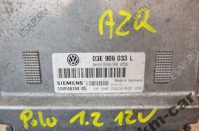 VW SEAT SKODA БЛОК УПРАВЛЕНИЯ ДВИГАТЕЛЕМ 03E906033L