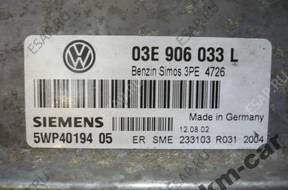 VW SEAT SKODA БЛОК УПРАВЛЕНИЯ ДВИГАТЕЛЕМ 1.2 03E906033L