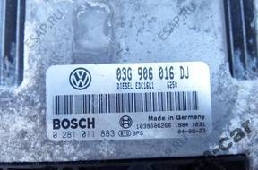 VW SEAT SKODA БЛОК УПРАВЛЕНИЯ ДВИГАТЕЛЕМ 1.9 TDI 03G906016DJ