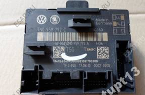 VW SHARAN 11-14 год, МОДУЛЬ ДВЕРИ 7N0959792C