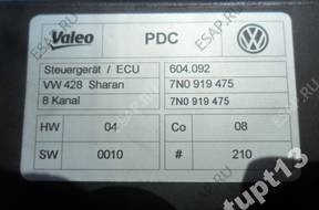 VW SHARAN 2011-2014 год МОДУЛЬ PARKTRONIK 7N0919475 8 K