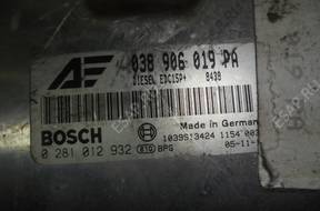 VW SHARAN LIFT БЛОК УПРАВЛЕНИЯ ДВИГАТЕЛЕМ 038906019PA