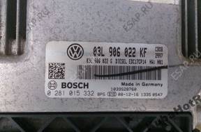 VW SKODA AUDI БЛОК УПРАВЛЕНИЯ ДВИГАТЕЛЕМ 03L906022KF CBD