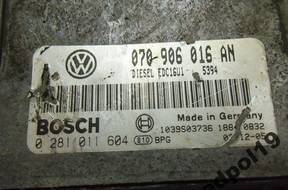 VW T5 2.5 TDI БЛОК УПРАВЛЕНИЯ ДВИГАТЕЛЕМ 0281011604