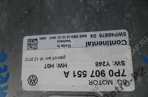 VW TOUAREG 2012 год БЛОК УПРАВЛЕНИЯ ДВИГАТЕЛЕМ CJT 7P0907551A