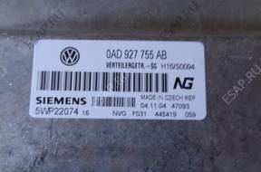 VW Touareg 3.0 TDI БЛОК УПРАВЛЕНИЯ reduktora 0AD927755AB