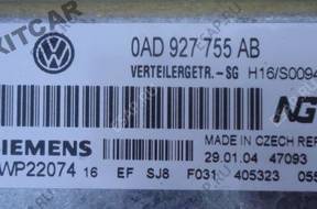 VW TOUAREG 5.0 V10 БЛОК УПРАВЛЕНИЯ КПП 0AD 927 755 AB