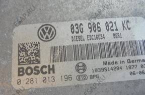 VW TOURAN 1.9 TDI БЛОК УПРАВЛЕНИЯ 03G906021KC 0281013196