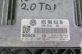 VW TOURAN 1T 2.0 TDI БЛОК УПРАВЛЕНИЯ ДВИГАТЕЛЕМ 03G906016BQ