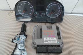 VW TOURAN БЛОК УПРАВЛЕНИЯ + ПАНЕЛЬ ПРИБОРОВ + ЗАМОК ЗАЖИГАНИЯ 03C906056F