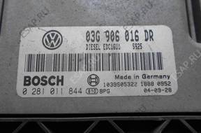 VW TOURAN БЛОК УПРАВЛЕНИЯ 03G906016DR,0281011884