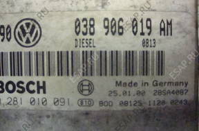 VWGOLF IV SEAT SKODA 1.9TDI БЛОК УПРАВЛЕНИЯ ДВИГАТЕЛЕМ AJM