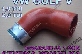 W ПАТРУБОК ТУРБО ИНТЕРКУЛЕРА VW GOLF V 1,9 2,0 TDI