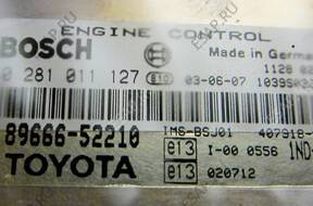YARIS 1.4 D4D БЛОК УПРАВЛЕНИЯ 89666-52210 0281011127