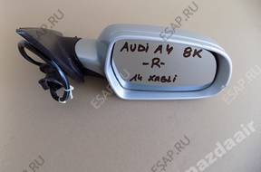 зеркало боковое AUDI A4 8K0  ПРАВОЕ 14 PIN