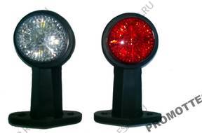 зеркало боковое LAMPA OBRYSOWA DIODOWA OBRYSÓWKA LED BIAŁO-CZ. 281