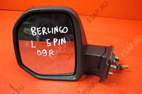 зеркало боковое PARTNER BERLINGO 3 III  ЛЕВОЕ 08-12  5-pin