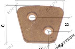 зеркало боковое SPIEK CERAMICZNY TARCZY SPZRĘGŁA  GR. 4,4MM X00050